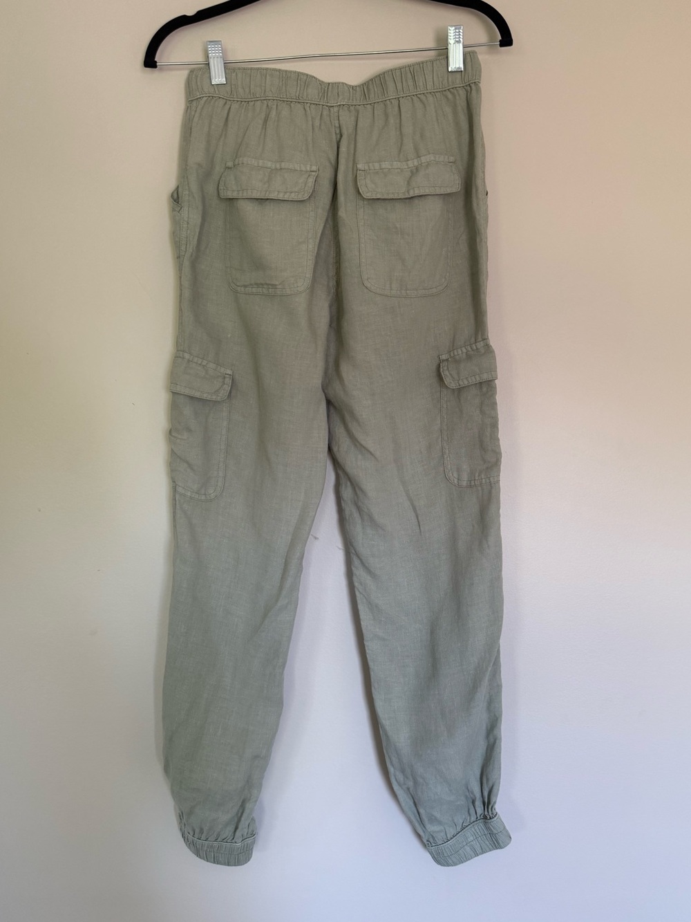 Lot Of 2 Nicole Miller Womens 100%
Linen Cargo Jogger Pants Sage Green & Brown S - Picture 4 of 8